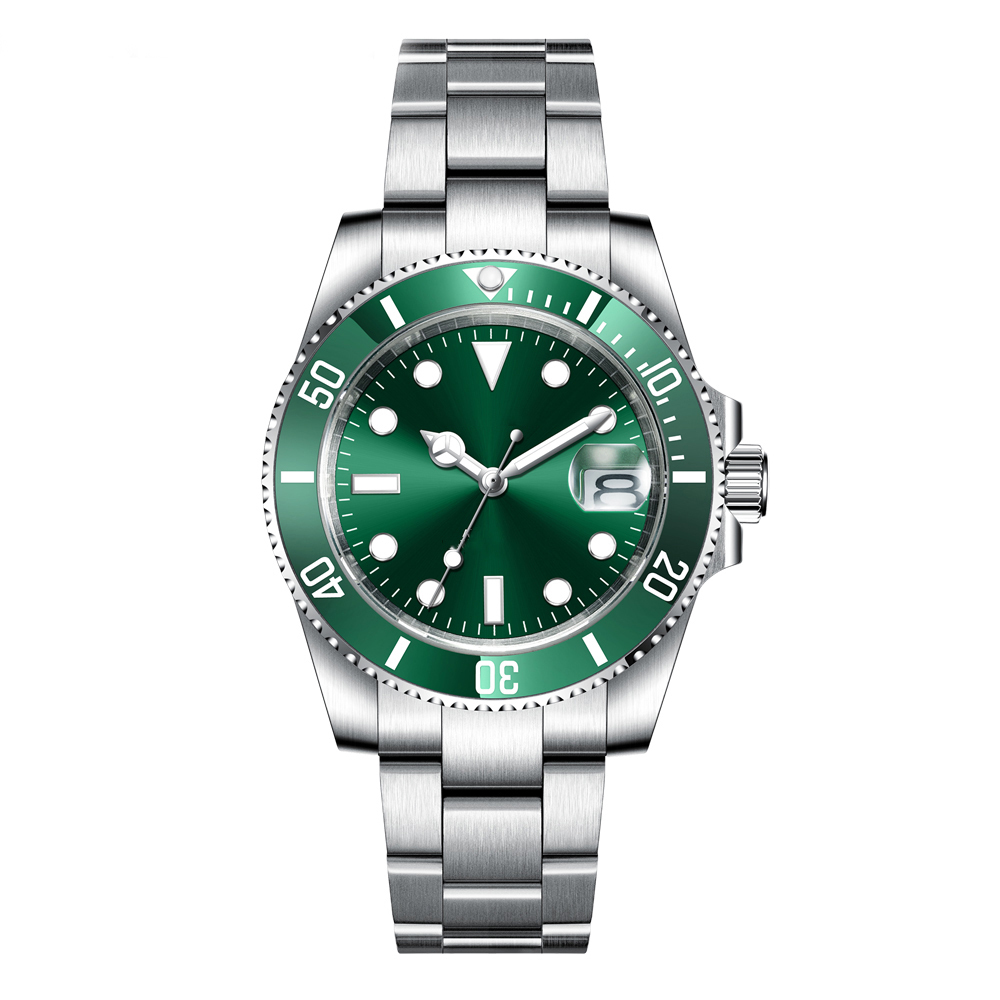 Silver green dial