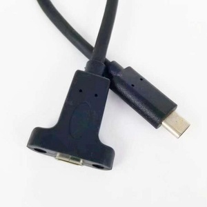 2021新款usb 3.1 genen 1 gen 2型c电缆公到c型母带面板安装 - Product Image 2