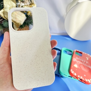 Özel Logo Compostable telefon kapak iPhone 14 için Pro geri dönüşümlü cep telefonu kabuk iPhone 13 için Pro Max biyobozunur telefon kılıfı - Product Image 1