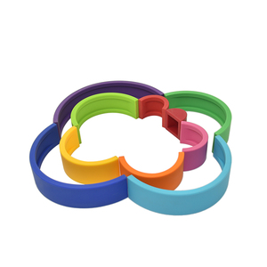 New Design Wooden <strong>Rainbow</strong> Stacker Nesting Puzzle <strong>Rainbows</strong> and Building Blocks Educational Toys for Kids Baby Toddlers - Product Image 6