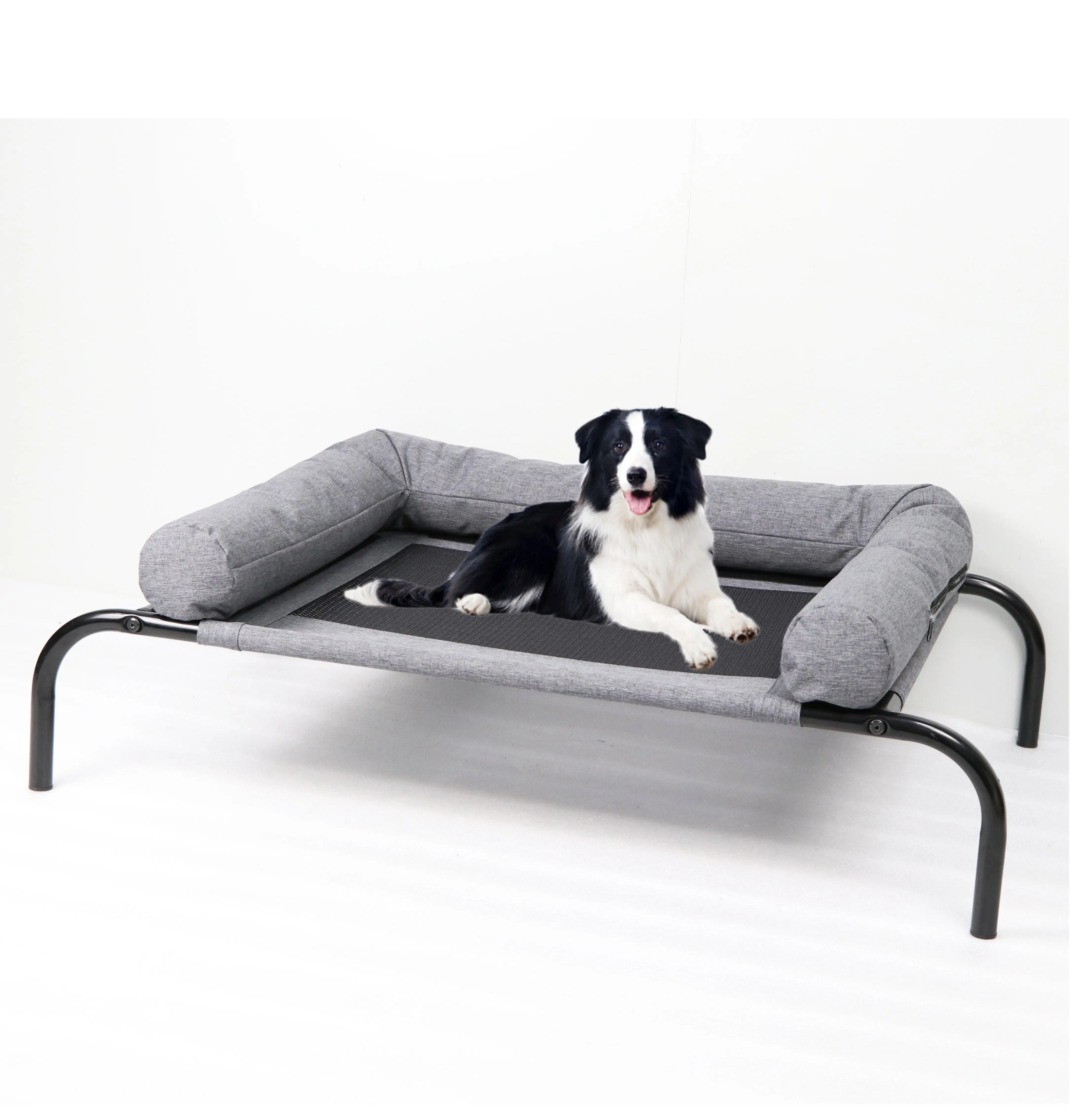 الصين الفاخرة تعزز أريكة قابل للغسل شبكة التبريد موردن سرير كلب مع رغوة الذاكرة