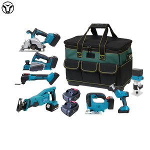 YUTUO OEM ODM <strong>Pro</strong> Carpenter Woodworking Electric Cordless 21V Li-ion Battery <strong>Power</strong> Tool Combo <strong>Kit</strong> DIY Wood Working Tool Set - Product Image 1