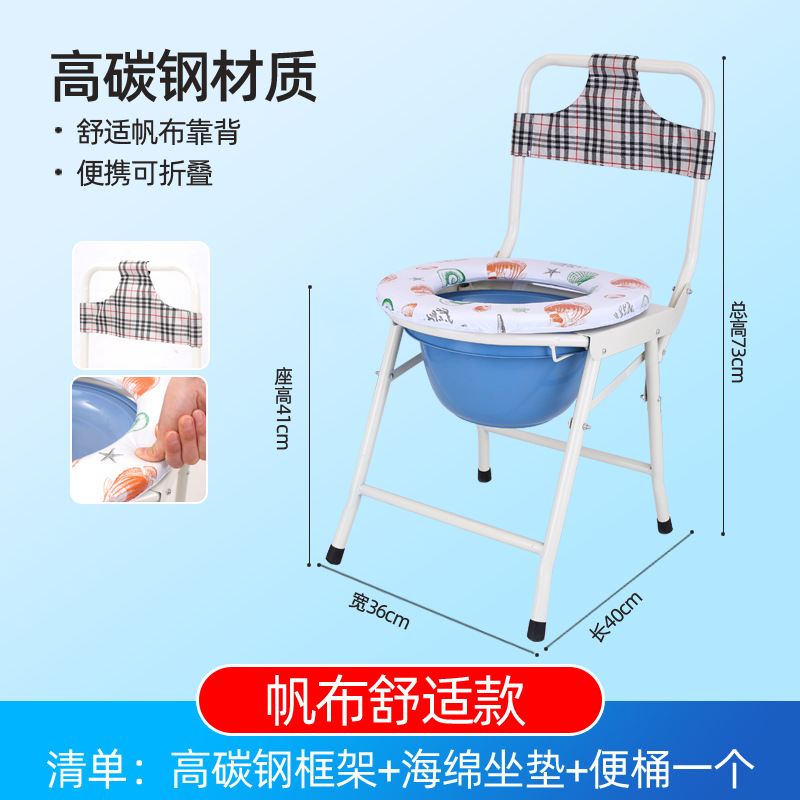 Style 8: Iron pipe spray-painted toilet chair