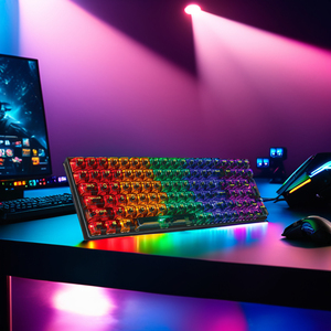 Tasti 100 personalizzati RGB retroilluminati USB cablato tastiera meccanica gioco rosso corpo asse interruttore compatibile con Computer portatile Desktop