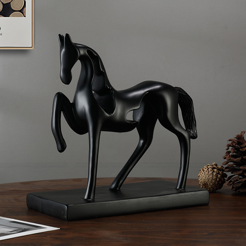 Cheval personnalisé noir