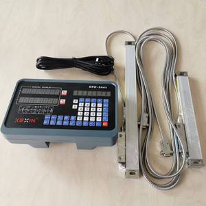 <strong>DRO</strong> 2 Axis Digital Readout for Milling Lathe Machine with 2pcs High Precision Scale 50-1000mm Linear Position Sensor - Product Image 6