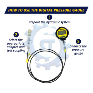 Bộ kiểm tra áp suất thủy lực kỹ thuật số 70MPa 2Gauge 16mpa1gauge 22 khớp nối thử nghiệm 3 ống thử nghiệm cho máy xúc Sâu Bướm - Product Image 5