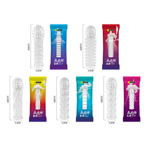 Bao Cao Su Tái Sử Dụng Cho Nam Giới Tốt Nhất Bao Cao Su Thương Hiệu Chất Lượng Hàng Đầu Barbed Cá Nhân Nhân Lực Bao Cao Su Dương Vật Tay Áo - Product Image 2