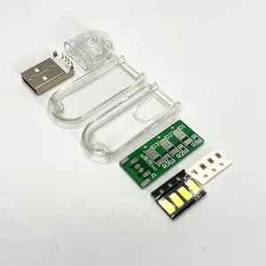 ชุดฝึกการบัดกรีไฟกลางคืน LED แบบ USB โครงการอิเล็กทรอนิกส์แบบ DIY สำหรับการเรียนรู้การบัดกรีการศึกษาที่บ้านและโรงเรียน - Product Image 3