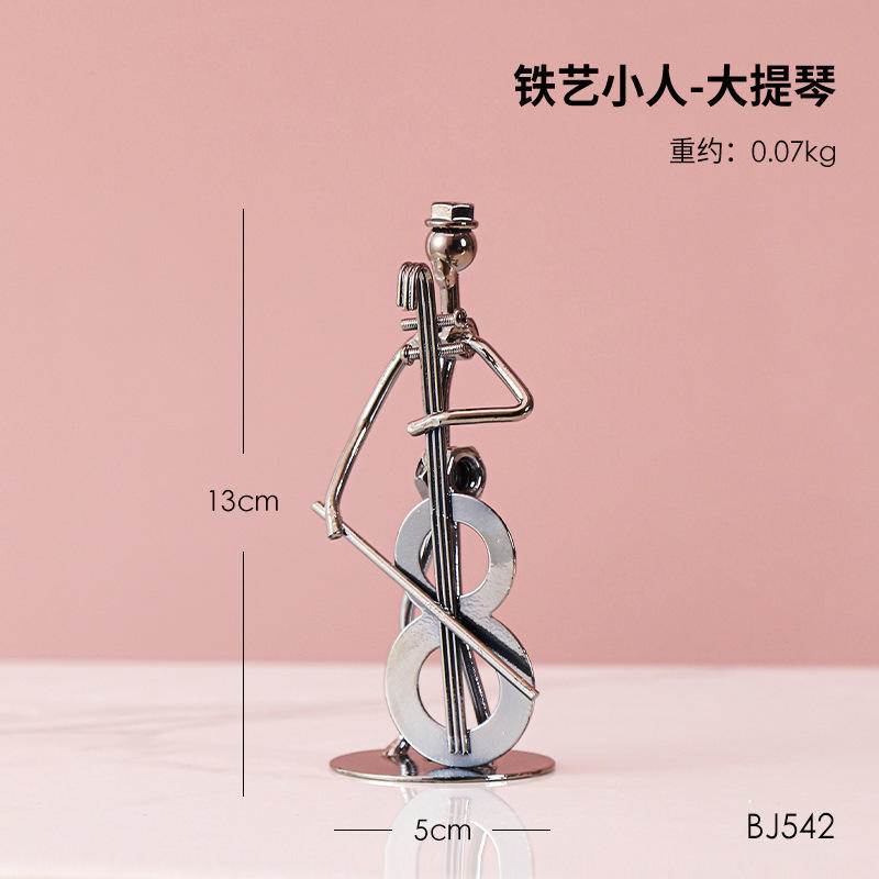 Wrought iron little man-cello