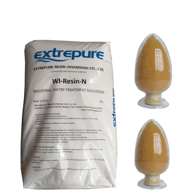 Resina de intercambio iónico 001X8 para suavizador de agua Resinas de intercambio iónico 001X7 Tratamiento de agua Resina desionizadora de agua MB400
