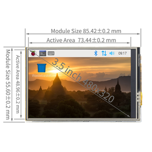 3,5-Zoll-SPI-Touch-LCD-Display für Raspberry Pi 3,5-Zoll-TFT-Bildschirmmodul ILI9486-Treiber 480 X320-Auflösung für Raspberry Pi 3B/4B