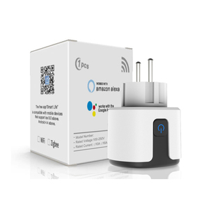 Tuya Smart Plug WiFi Socket EU Adaptador 16A/20A Monitor de potencia Función de sincronización Smart Life APP y Alexa Control Conectividad NFC - Product Image 1