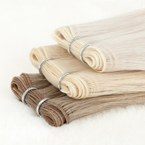 Cuticle Intact European Invisible Weft 100% Human Hair Extensions <strong>Bulk</strong> <strong>Order</strong> Double Drawn Genius Weft - Product Image 6
