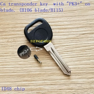 High Quality for Cadillac Transponder <strong>Key</strong> with &quot;PK3+&quot; on Blade 106 Blade/B115 ID48 Chip Ca Chip <strong>Key</strong> - Product Image 2