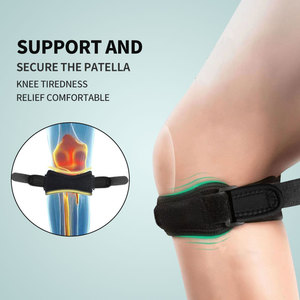 Ayarlanabilir nefes Patella diz desteği kayış spor koşu sporcular için elastik Tendon bant Brace dirsek ve dizlikler