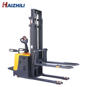 Factory Direct Sale 2ton 1.6m Electric Operated Stand on Type <strong>Loading</strong> Pallet Stacker with CE - Product Image 1