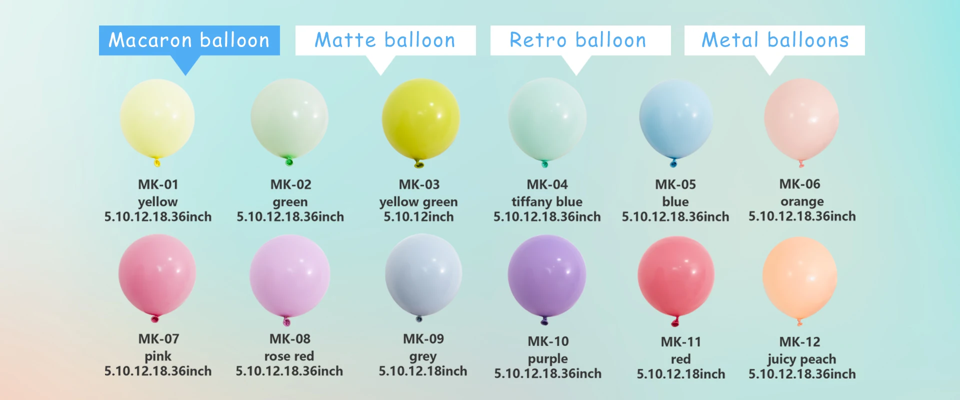 Macaroon balloons
