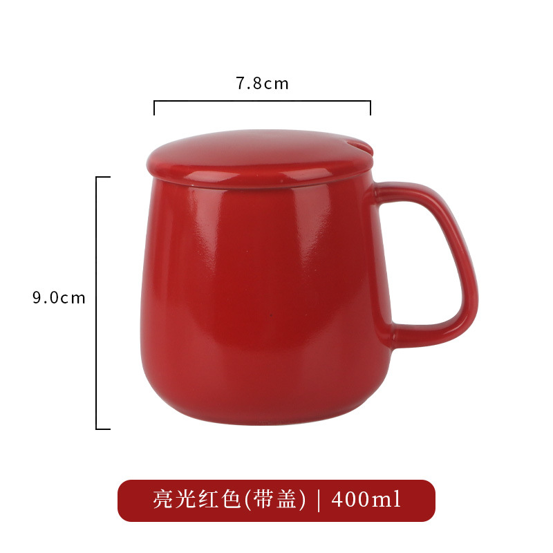 Couvercle de tasse chauffant à main rouge brillant