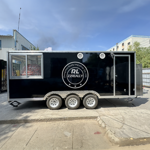 2025 Pizza Trailer With Pasta Grill Food Vending Cart Mobile Crepe Kiosk Icecream Catering Truck Fast Food Truck