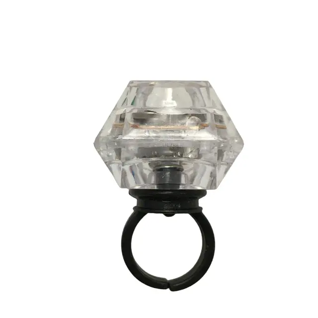 Anéis De Diamante Led Favores De Festa De Plástico Led Anel De Diamante Led Anel De Luz De Dedo De Diamante