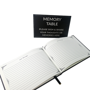 Personalized Design Notebooks Customizable Set Hardcover Memorial Funeral Guest <strong>Book</strong> for Guest Registry