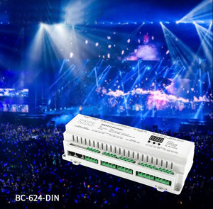 BC-624-DIN neue Ankunfts leiste KTV DIN-Schiene 24 Kanäle 12V 24V Konstant spannung DMX RDM Decoder DMX512 Controller für Bühnen licht - Product Image 4