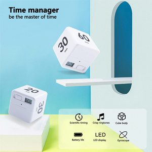 Hot Selling Mini Audible Cube Countdown-Timer für Kinder Zeit management Buch lesen Timer Cube Timer