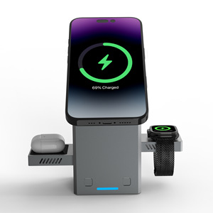 ที่ชาร์จไร้สายอเนกประสงค์แบบ3-in-1 15W สำหรับ Apple และโทรศัพท์แอนดรอยด์นาฬิกาและหูฟังแบบสัมผัส - Product Image 4
