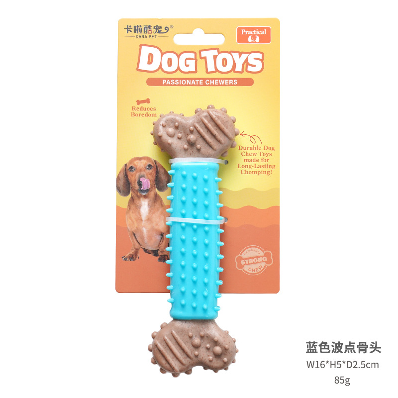 Blue polka dot bone