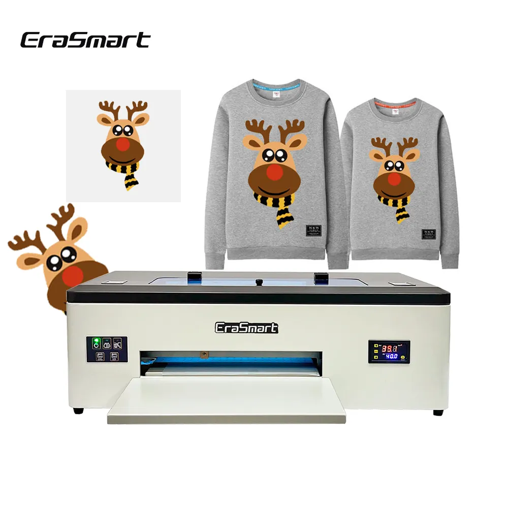 Impresora de inyección de tinta Erasmart popular L1800 A3 Dtf impresora 3 D máquina de impresión 1390 Dtf impresora para ropa impresión de camisetas textiles