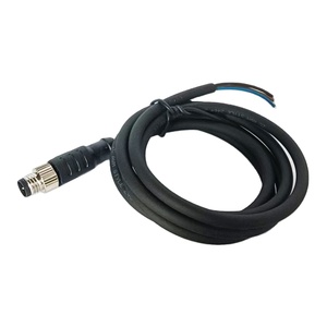M8 IP67 3 4 5 6 8 Pin kablo su geçirmez konnektör PVC siyah koruyucu kablo sensörü 3m pirinç PVC plastik 3a ile yük hücresi için - Product Image 2