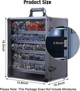 Xách tay Modular thu nhỏ lưu trữ Trường hợp với 5 khay thu nhỏ mang và hiển thị giao thông vận tải trường hợp - Product Image 2