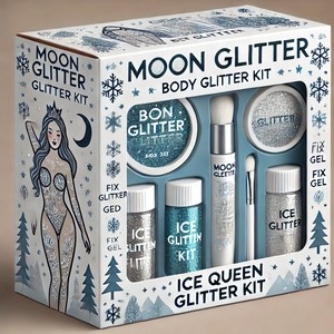 Caja de embalaje de kit de purpurina compacta personalizada cosmética de lujo con caja de exhibición de ventana - Product Image 2