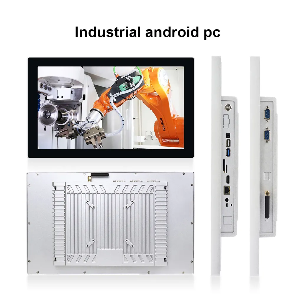 Panel PC industri Monitor sentuh kapasitif layar tahan air IP65 pemasangan dinding Tablet industri