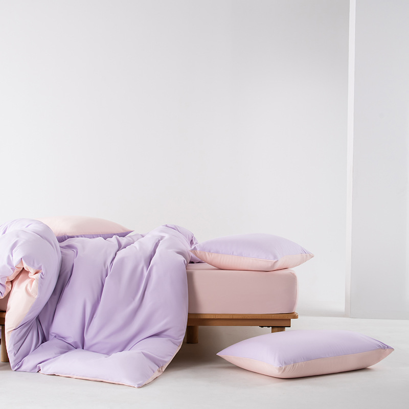 Snowy blue-purple light pink
