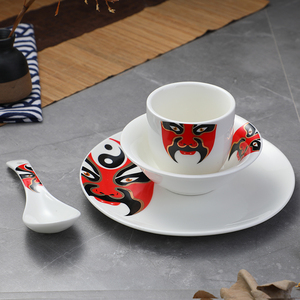 Tableware Set Royal Gold <strong>Ceramic</strong> Dinner Tableware Restaurant Porcelain Custom Vintage Plate Dinnerware Set - Product Image 5