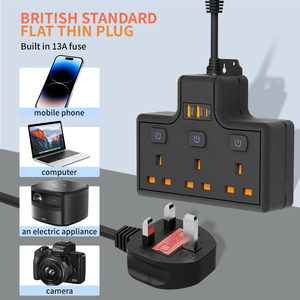 Hot Selling Trend Convenient for Home Multifunctional 3outlets <strong>Socket</strong> Extension <strong>with</strong> 2 USB and 1 Type C <strong>with</strong> <strong>Switch</strong> - Product Image 5