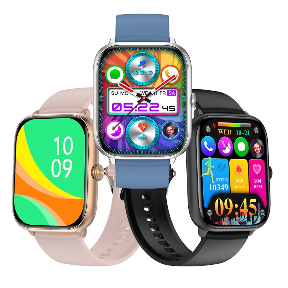 Relógio inteligente T22 Da Fit Smartwatch Smart T22 da moda para celular inteligente com tela AMOLED HD de 2,06 polegadas para chamadas BT e conversas com 115 modos esportivos