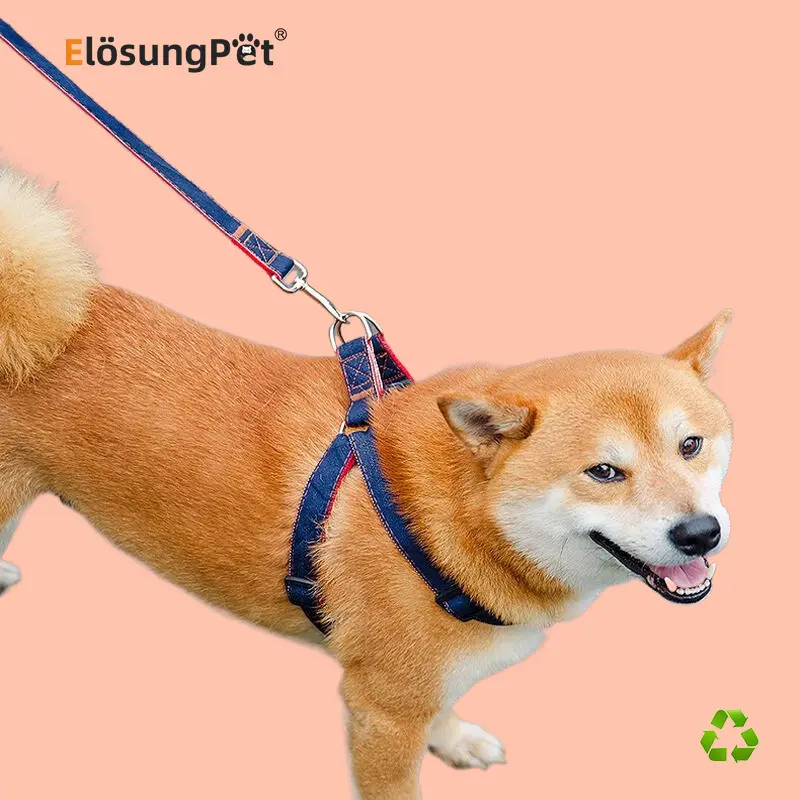 [Elosung] collare imbracatura per animali domestici set guinzaglio cane pet-546