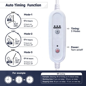 Brrina Good Price Factory Direct Greenhouse With Auto On/Off <strong>Timer</strong> <strong>4</strong>/9/14 Hours Planting Fixtures <strong>Led</strong> Grow Tube T5 Grow Light - Product Image 2