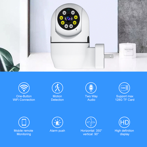 V380 Pro Indoor CCTV Camera Wireless <strong>IP</strong> Cameras <strong>PTZ</strong> with Plug Wifi Home Security System Night Vision 2 Way Audio Baby Monitor - Product Image 5