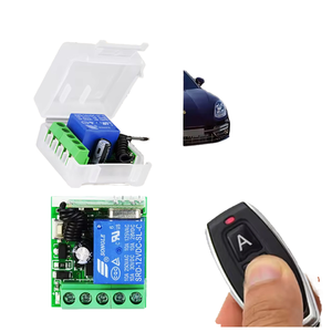 433 MHz telecomando Wireless automatico DC 12V 10A 1CH ricevitore relè trasmettitore fisso codice per il motore del cancello del Garage