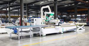 Panel Furniture Production Line <strong>Nesting</strong> <strong>Cnc</strong> <strong>Router</strong> <strong>Machine</strong> 3 Axis <strong>Cnc</strong> Atc Wood <strong>Router</strong> with Automatic <strong>Loading</strong> and Unloading
