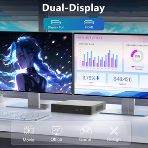 ポータブルシステムユニットn100産業用コンピューター16GB RAMコアi7i9ゲーミングミニPC - Product Image 6