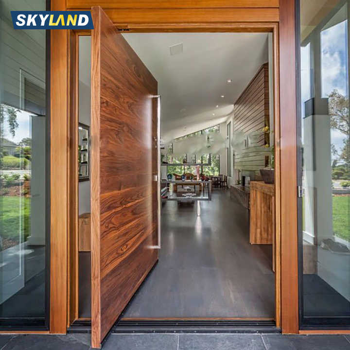 Skyland legno massello Pivot porta porta esterna in legno porta d'ingresso principale