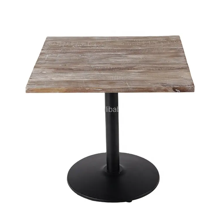 素朴なビストロ再生木材小さなテーブル