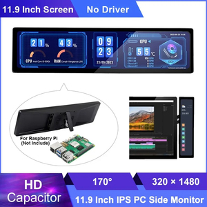 11.9 Inch IPS Screen HD <strong>Display</strong> 320*1480 Capacitor LCD Hi-Fi Speaker Metal Case Strip Computer Auxiliary Screen for <strong>Raspberry</strong> <strong>Pi</strong> - Product Image 2