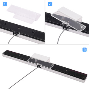 Wii Remote Controller PC Sensor Bar <strong>USB</strong> Plug Replacement Accessory Made of Plastic Used Dolphin IR Signal Ray for Use Wii Remote
