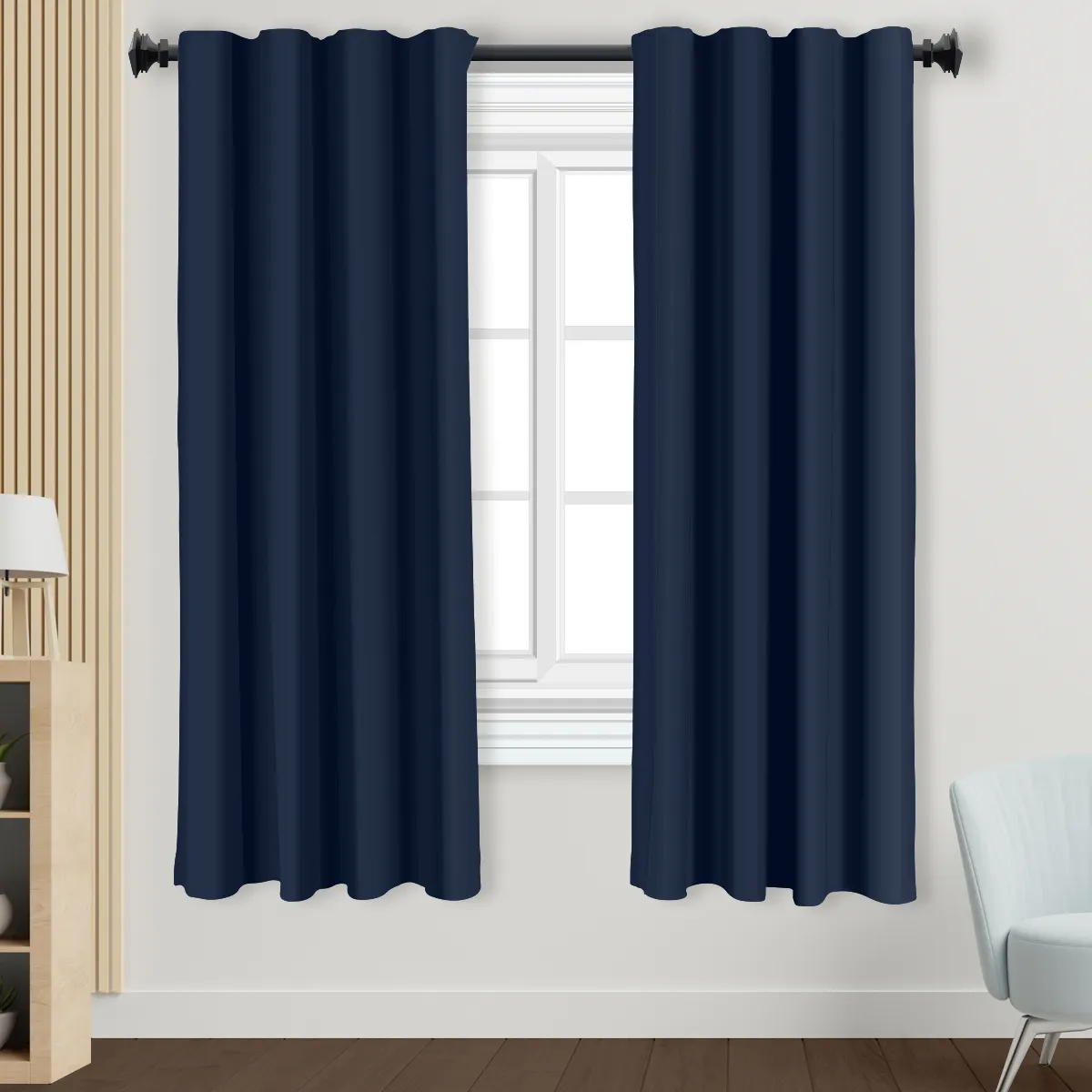 Para cortina ciega de dormitorio, cortinas de ventana de 96 pulgadas, tela tejida, moda moderna, opaca larga, tul para el hogar, textura de poliéster 100%